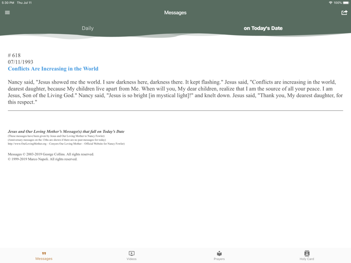 Conyers - Our Loving Mother