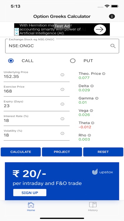 Option Greeks Calculator screenshot-3