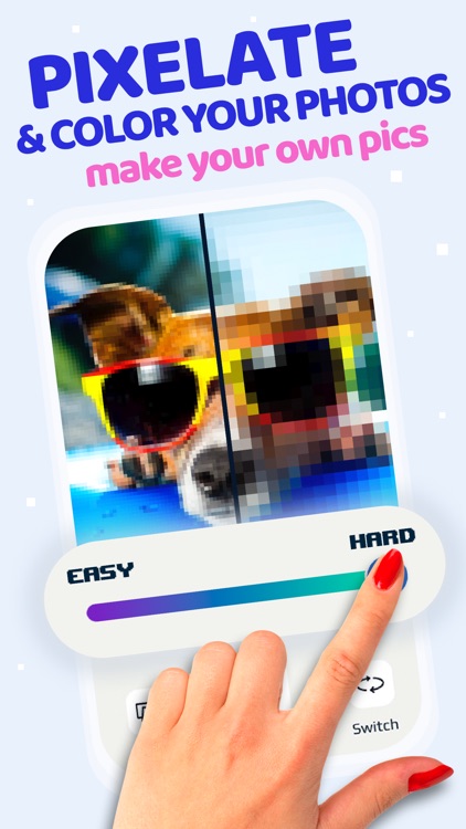 Pixel Land Color by Number art