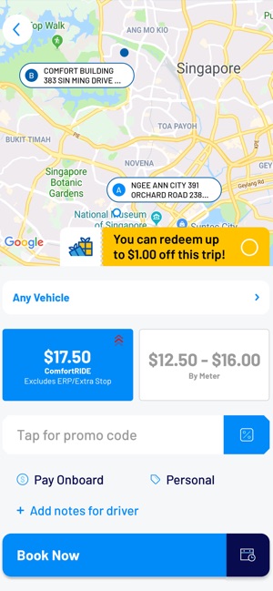 ComfortDelGro Taxi Booking App(圖3)-速報App