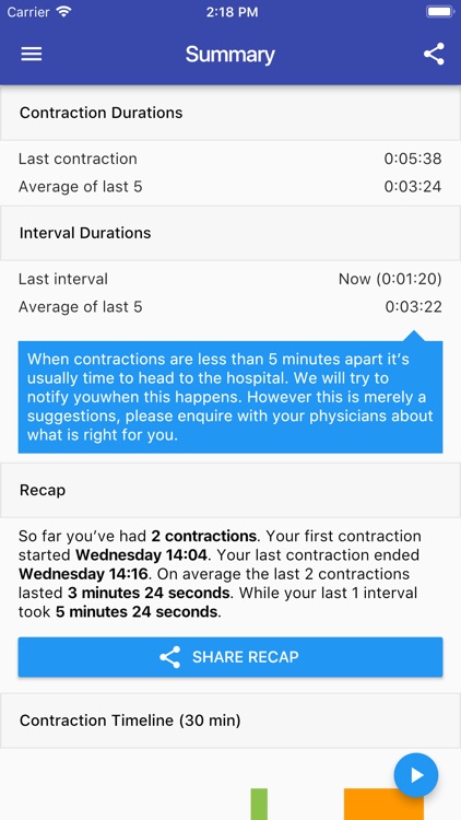 Easy Contraction Timer screenshot-3