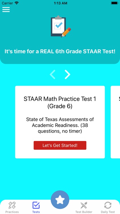 6th Grade STAAR Math Test 2019 screenshot-3