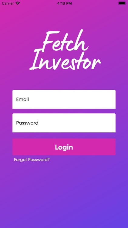 Fetch Investor Portal