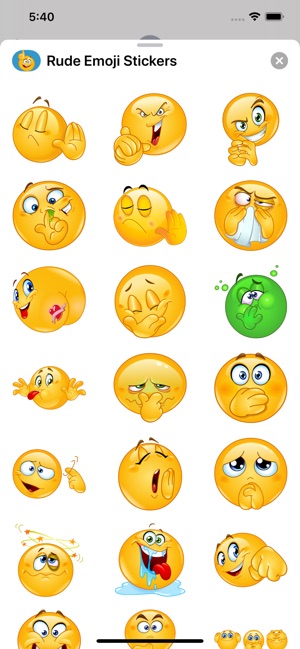 rude emojis for iphone