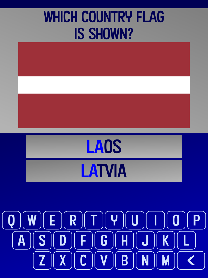 Big Flag Quiz World Puzzle