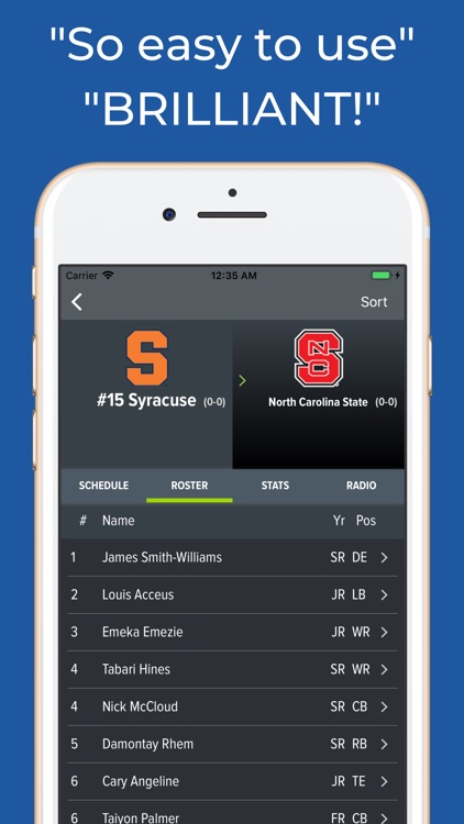 NC State Football App