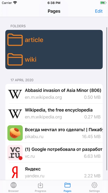 Offline Web screenshot-3