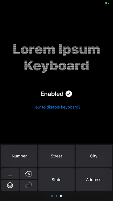 Lorem Ipsum Keyboard screenshot 3