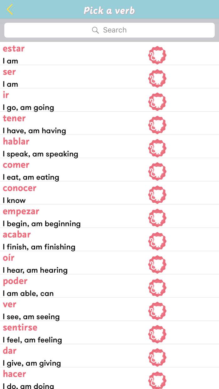 CatsAndVerbs Spanish verbs