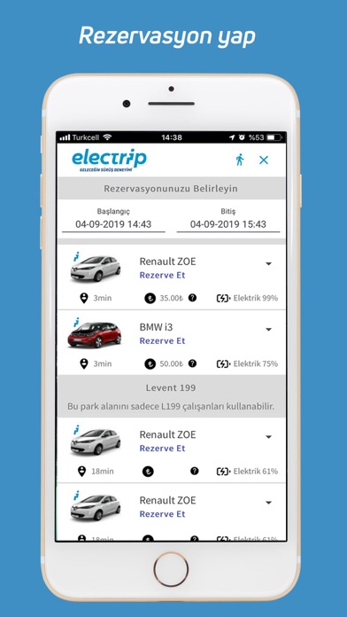 electrip – Carsharing for EVs screenshot 3