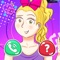 Hey, Girls and boys are you looking for funny app to amaze your friends with this Cute app, this app allows you to make a fake a call with the cute Jojo and also have a quick quiz