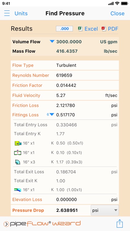 Pipe Flow Wizard - Calculator