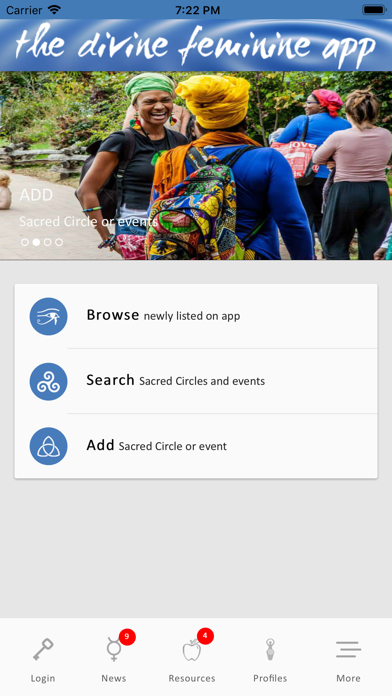 The divine feminine app screenshot 2
