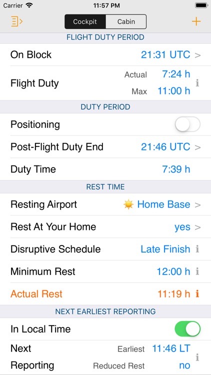 EASA FTL Calc screenshot-4