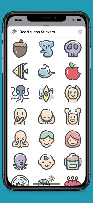 Doodle Icon Stickers(圖2)-速報App