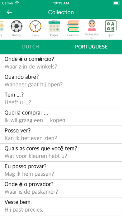 Dutch-Portuguese Dictionary screenshot 2