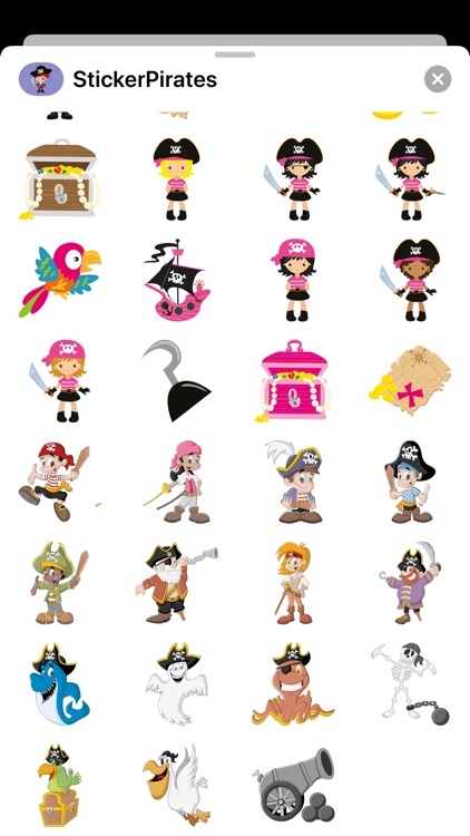 Funny Pirate Emoji Stickers