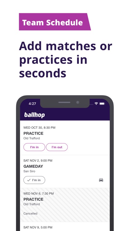 Ballhop - Soccer Team App