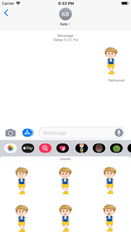 Boy Hand Some Sticker