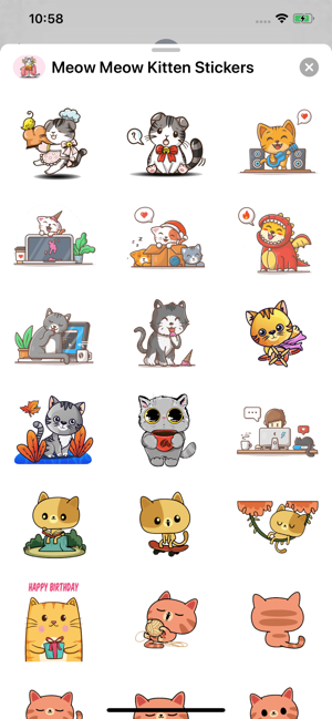 Meow Meow Kitten Stickers(圖2)-速報App