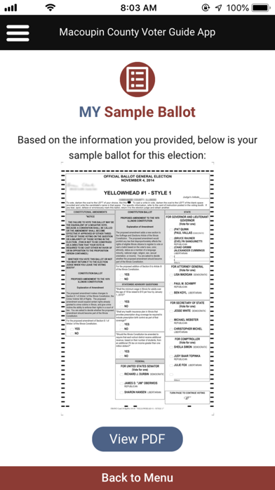 Macoupin County Voter Guide screenshot 3