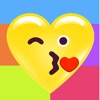 Heart Face Multicolor Stickers