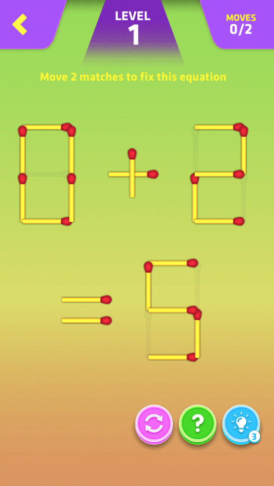 Math puzzle with matchsticks! App for iPhone - Free Download Math