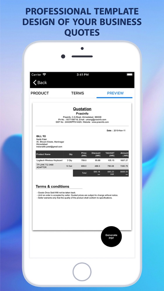 Quotation Maker App for iPhone - Free Download Quotation Maker for