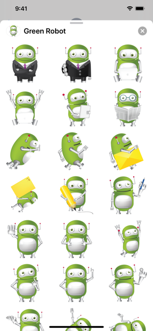 Green Robot Stickers(圖1)-速報App