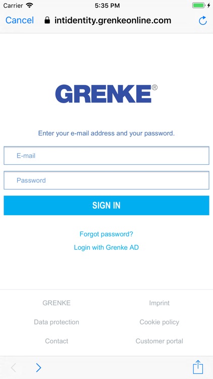 GRENKE SIGNING APP