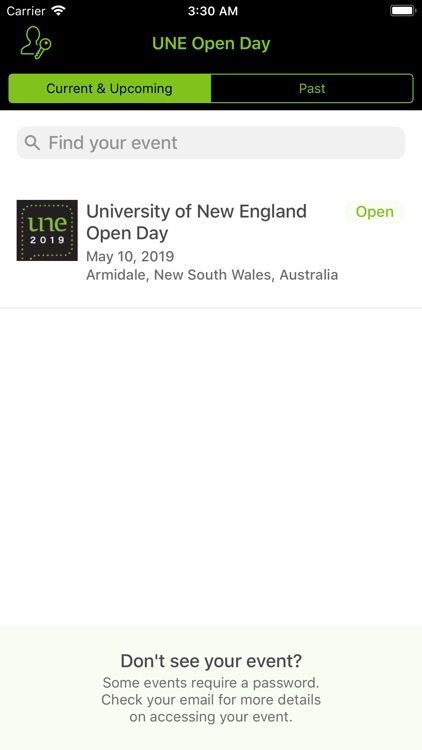 UNE Open Day 2019