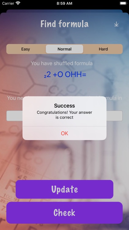 Drawing up a chemical formula screenshot-4