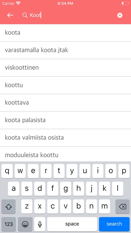 Finnish-Norwegian Dictionary screenshot-3