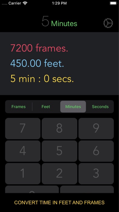 Frames Feet Time Converter screenshot 3