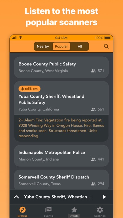 Police Scanner Radio & Fire Screenshot
