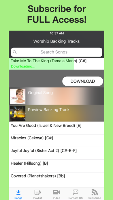 Worship Backing Tracks Screenshot