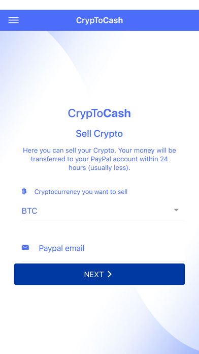 CrypToCash - Bitcoin to money screenshot 2