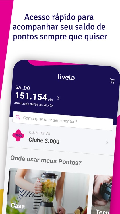 Livelo: Ponto por produtos
