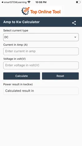 Game screenshot Amps to Kw Calculator mod apk