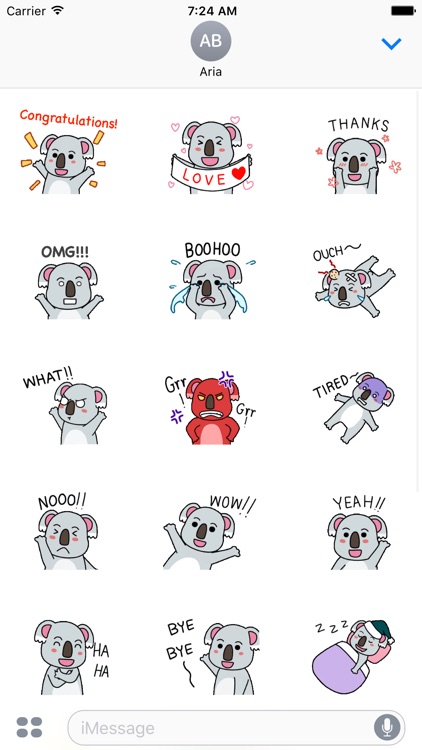 Animated Playful Koala Sticker