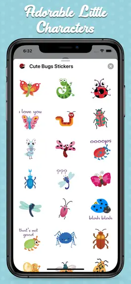 Game screenshot Cute Bugs Stickers apk