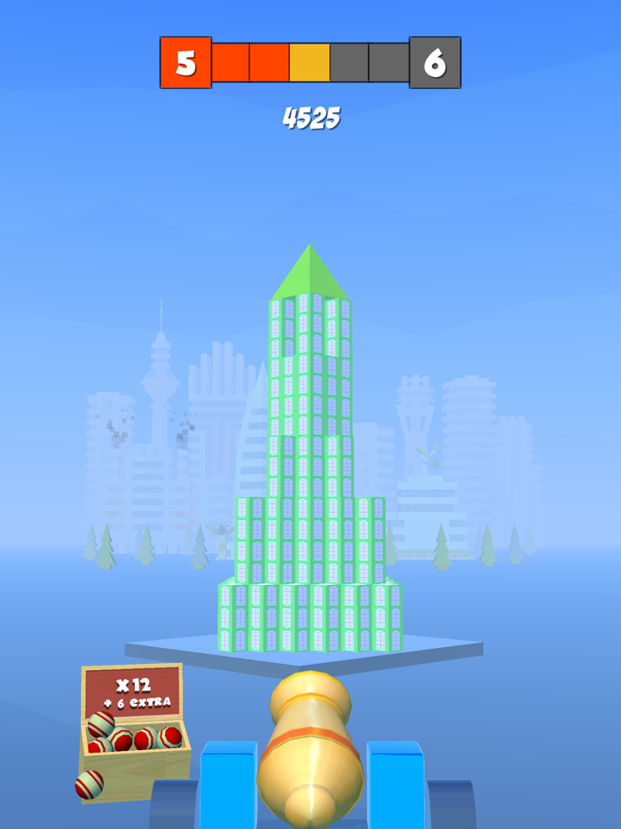 Hit  Knock  Destroy Tower