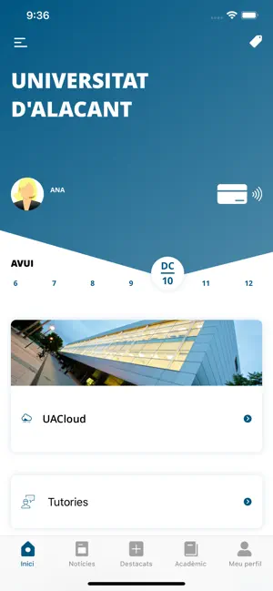 Screenshot 2 appUA, Universitat d'Alacant iphone