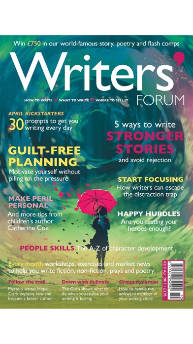 Writers Forum Magazine review screenshots
