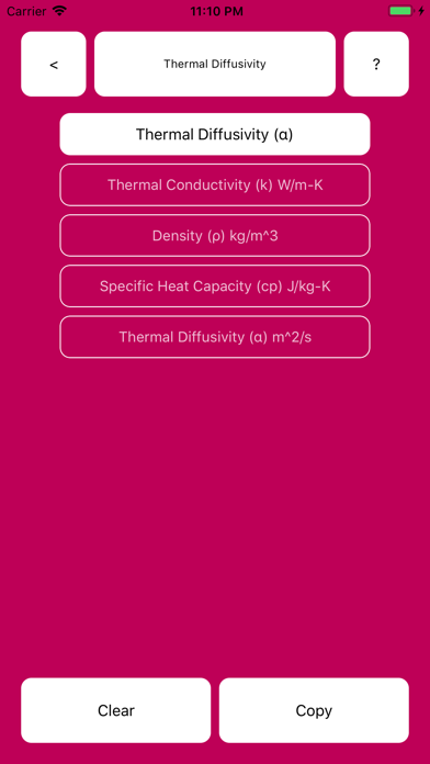 Thermodynamics Calculator screenshot 2