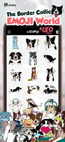Screenshot 2 Collie Moji - Border emojis iphone