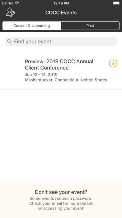 COCC Annual Conference App screenshot 2