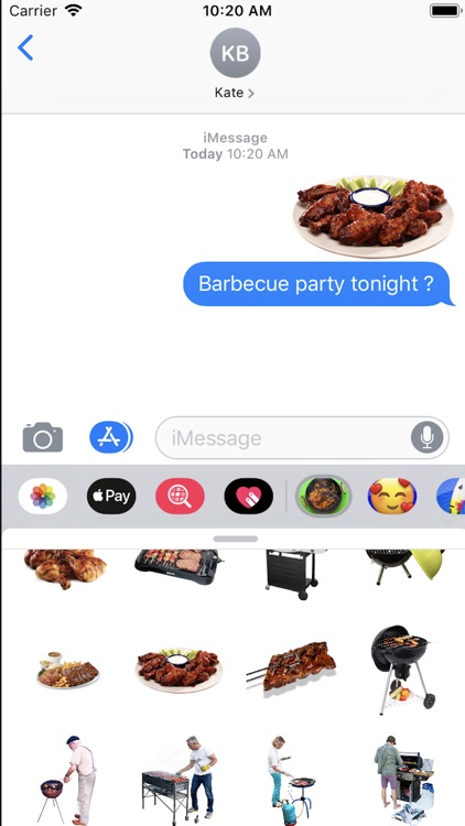 Barbecue-Emojis