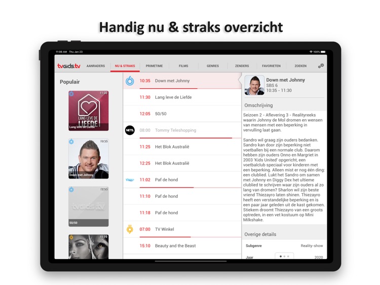 TVGiDS.tv - dé gids voor iPad