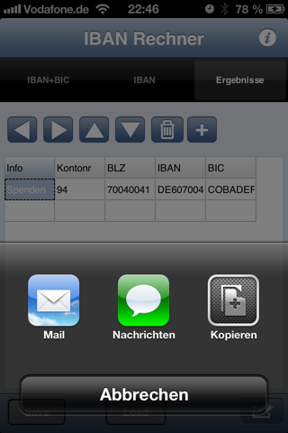 IBAN Rechner Pro screenshot 4
